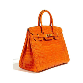 BIRKIN 35 HRMS CROCO ORANGE