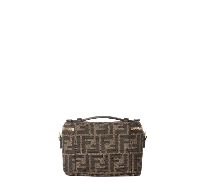 Fendï Vanity
Mini sac en tissu FF jacquard couleur tabac marron