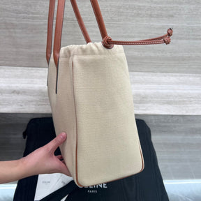 Cêlinë 2024Canvas Tote Bag for Women, Color Matching Commuter Shoulder Bag