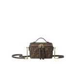 Fendï Vanity
Mini sac en tissu FF jacquard couleur tabac marron
