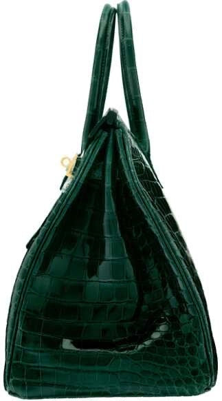 BIRKIN 35 CROCO VERT POUR FEMME