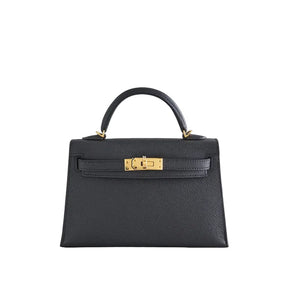 Hermès Kelly Mini Epsom Sellier Noir Or