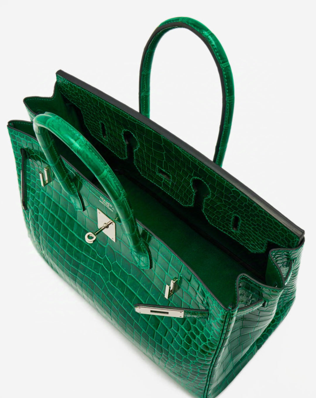 BIRKIN 35 CROCO VERT POUR FEMME
