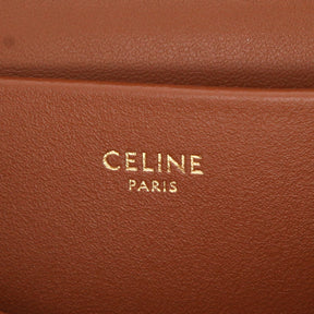 Sac bandoulière Celine Victoire Teen en toile Triomphe marron en cuir