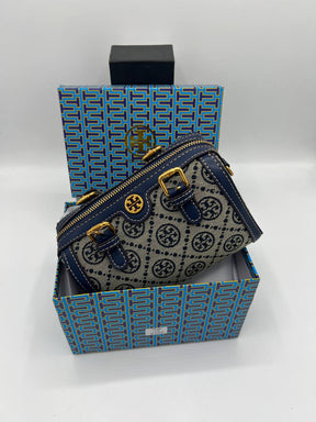 Tory Burch Sac T-Bag Monogram Pearl