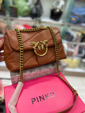 Pïnkô Bolsa Mini Love Bag Puff de piel