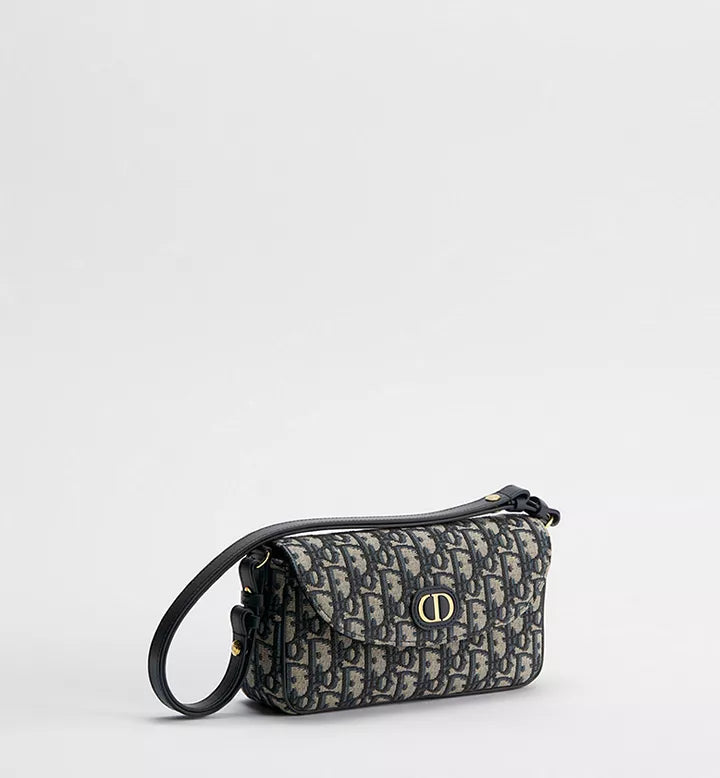 Pochette à chaîne D-Vine 30 Montaigne
Toile jacquard Dior Oblique bleu