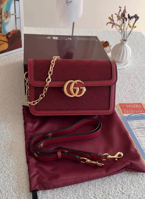 Sac bandoulière GG Go Small – Rouge Ancora Rouge