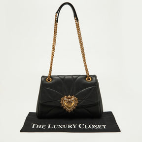 DG Black Quilted Nappa