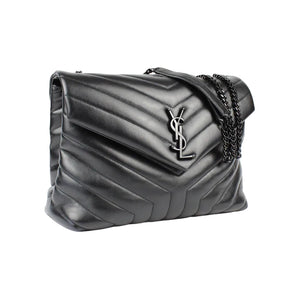 SAINT LAURENT Loulou de taille moyenne en cuir matelassé