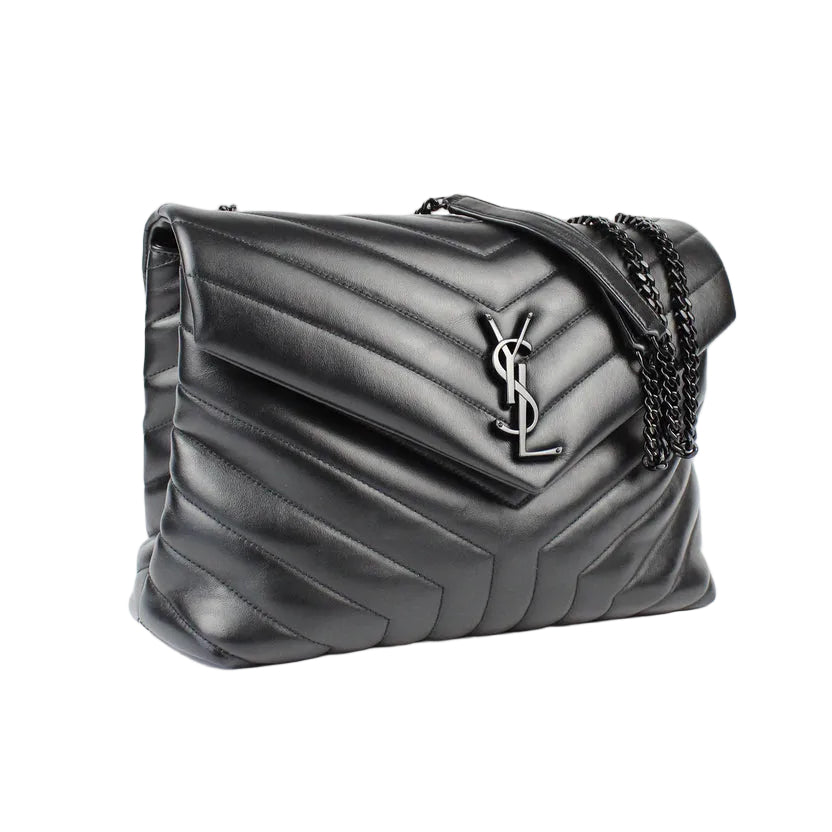 SAINT LAURENT Loulou de taille moyenne en cuir matelassé