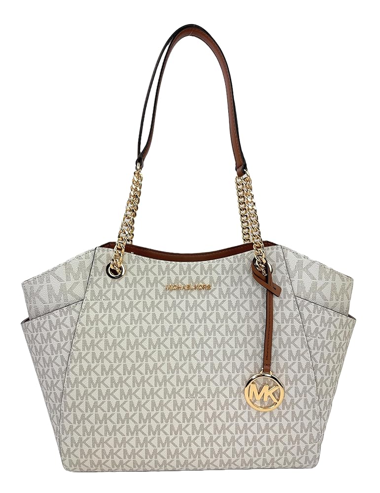 Mich@el Kors Jet Set Grand sac à bandoulière avec logo signature, vanille, Fourre-tout