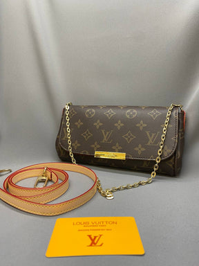 LV Favorite MM Shoulder Bag Brown