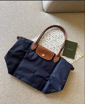 LÔNGCH@MP Le Pliage Cuir M Tote Bag