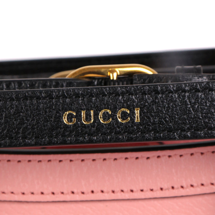 GG Sac à bandoulière Diana Bamboo mini GG lisse rose