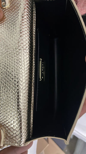 Bvlg@ri Sac bandoulière Serpenti exotique
