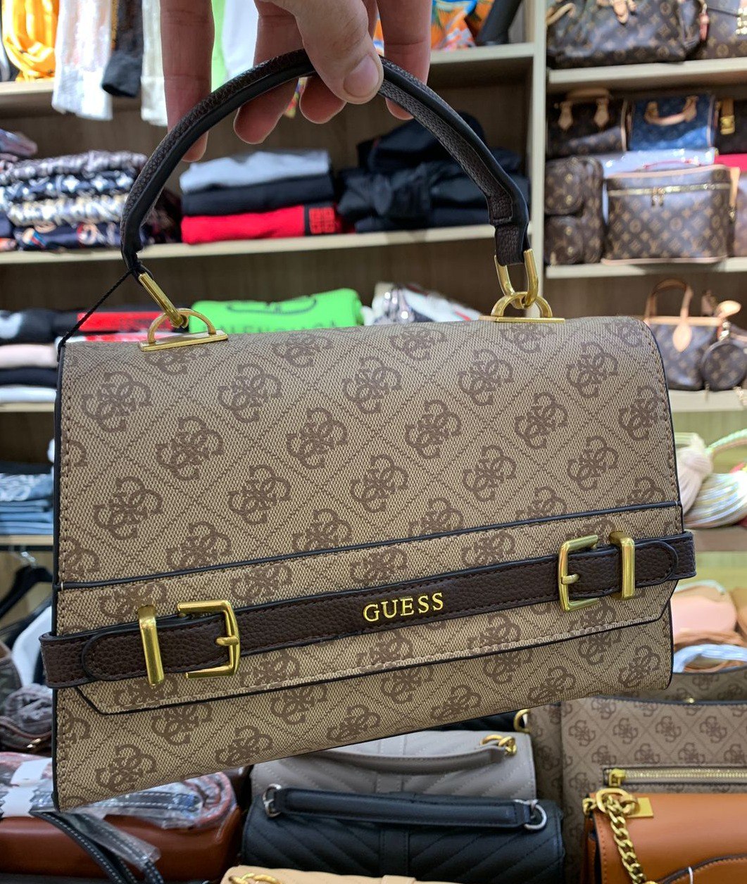 Sac à main à poignée supérieure femme Gûess Sestri
