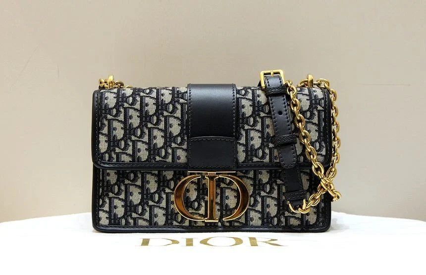 Diôr Sac chaîne 30 Montaigne
Toile jacquard Diôr Oblique Noir