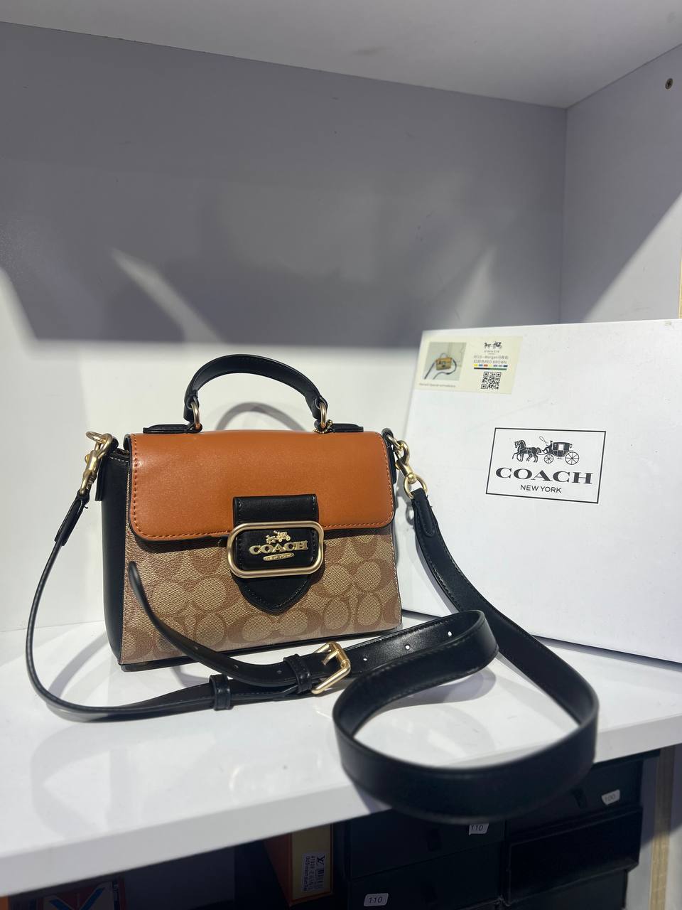 Sac à Main Femme Morgan Top Handle in Blocked