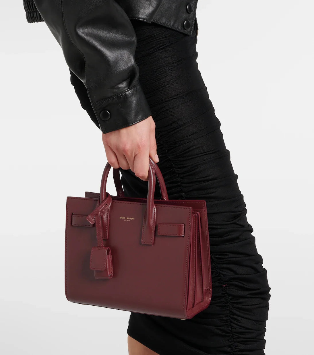 Saint-Laurent Sac cabas Sac De Jour Nano en cuir