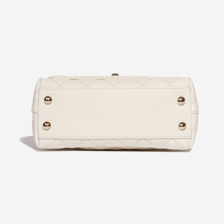 Ch@nel
Classique avec Poignée Extra Mini Veau Grainé Blanc