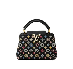 LV Capucines Mini-Monogramme Perlé Noir