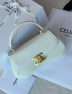 Célïnê Sac bandoulière à roulettes en métal avec poignée supérieure