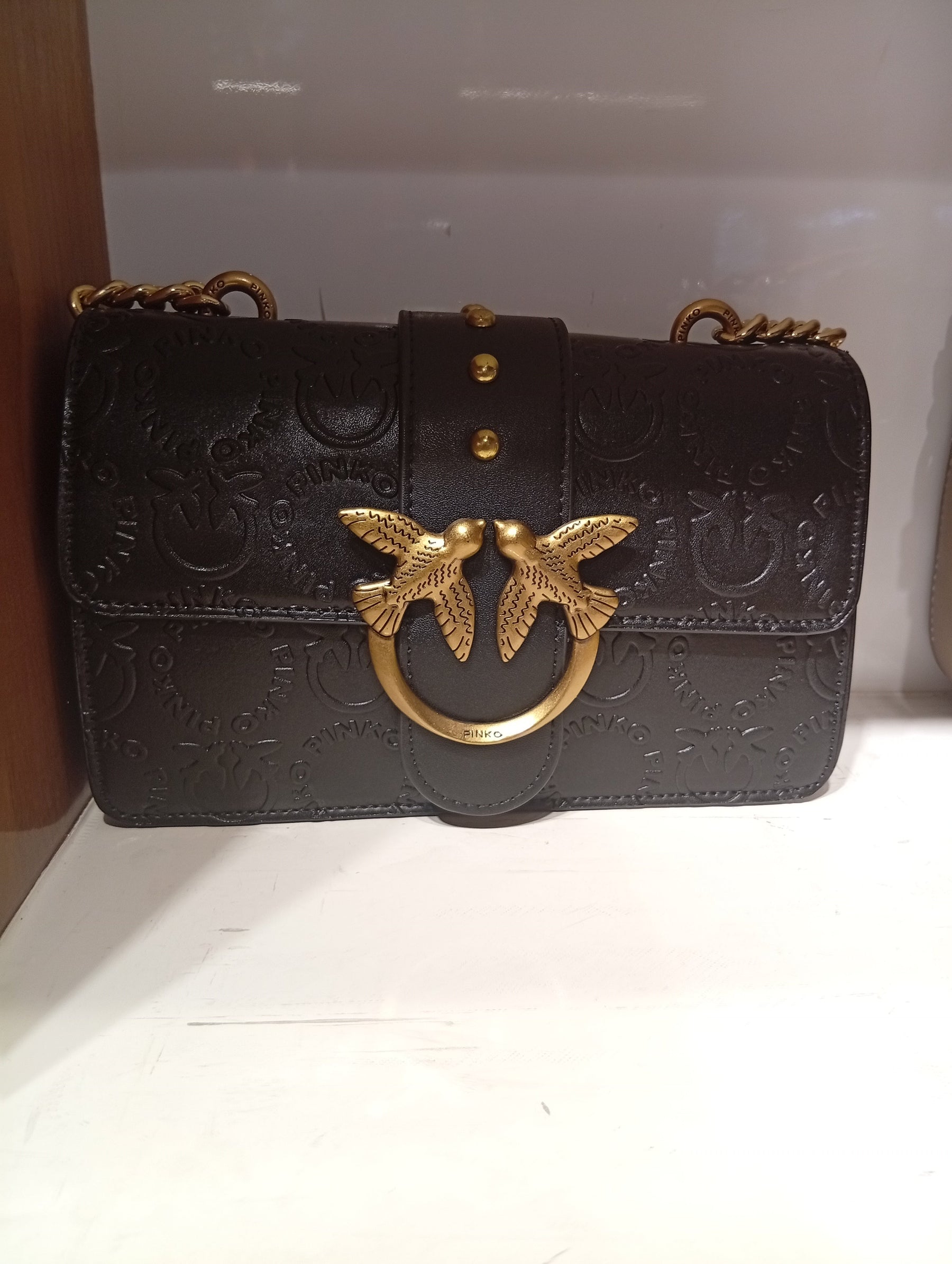 Pïnkô 
Leather shoulder bag LOVE MINI ICON NEW MONOGRAM