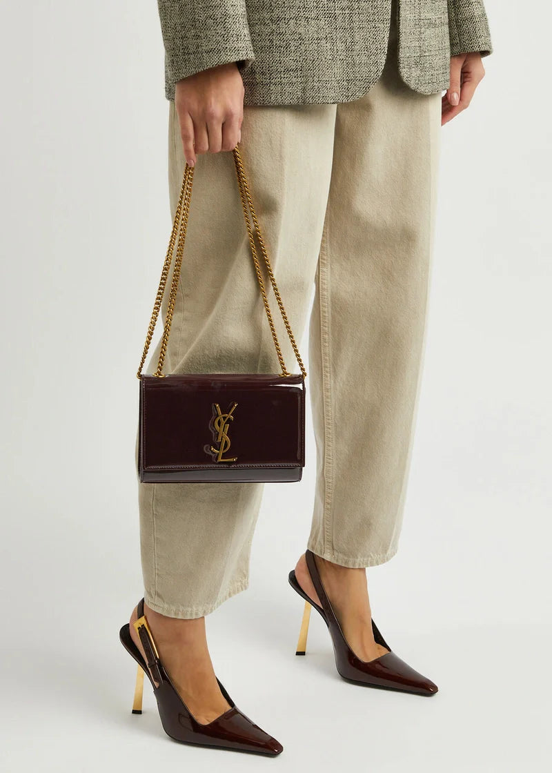 S@int L@urent Petit sac à bandoulière Kate de  « Chocolat épicé »