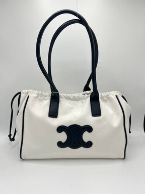 Cêlinë 2024Canvas Tote Bag for Women, Color Matching Commuter Shoulder Bag