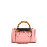 GG Sac à bandoulière Diana Bamboo mini GG lisse rose
