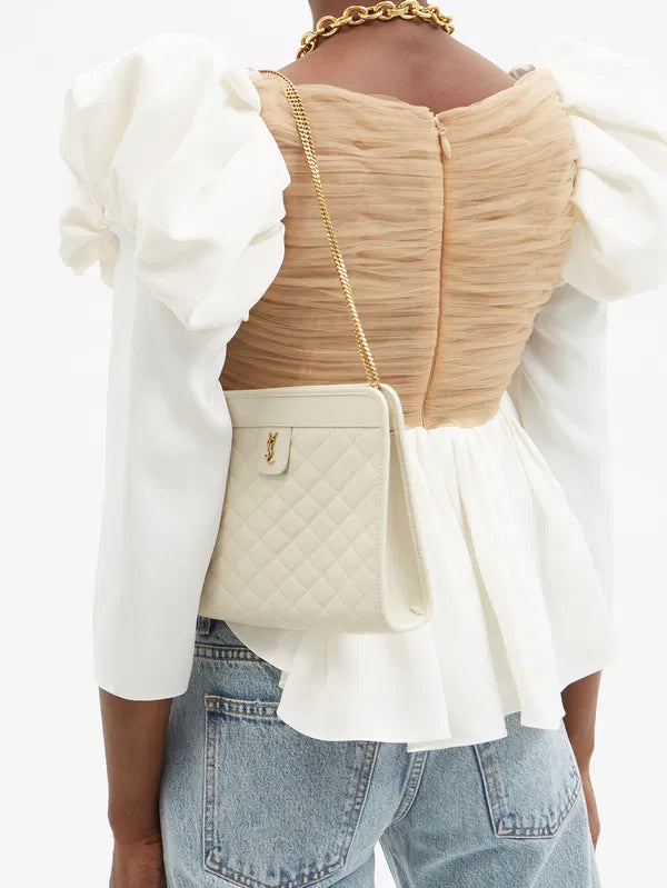 YSL Victoria Quilted Shoulder Bag
