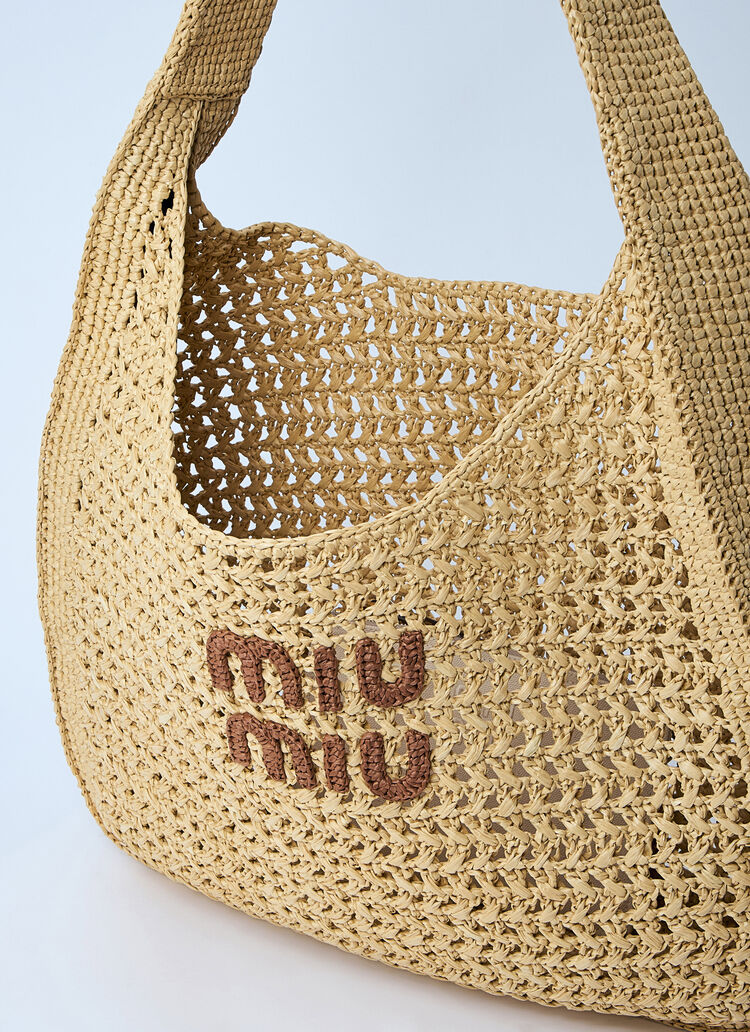 Miû Miû 
Logo Motif Crochet Shoulder Bag