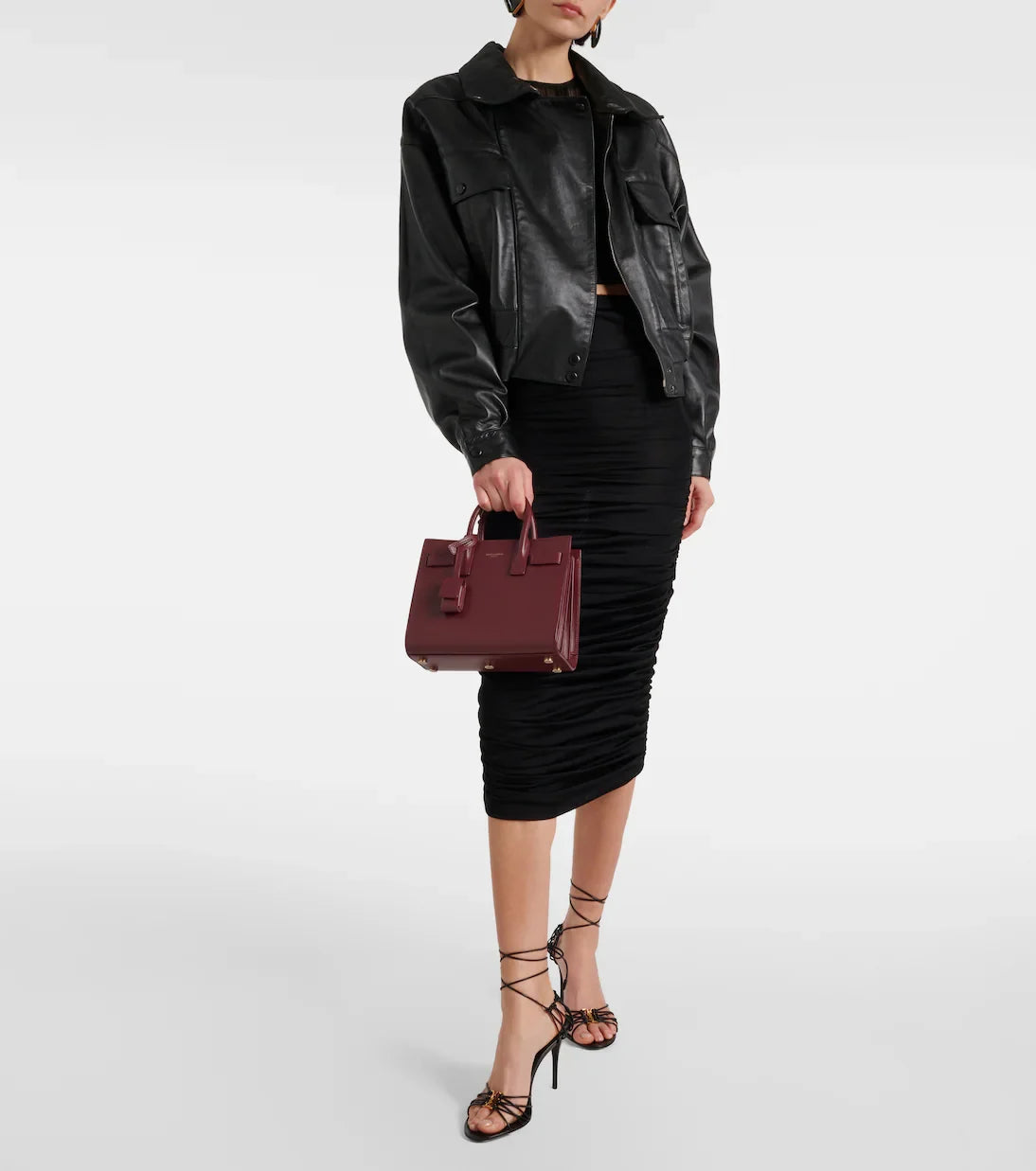 Saint-Laurent Sac cabas Sac De Jour Nano en cuir