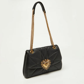 DG Black Quilted Nappa