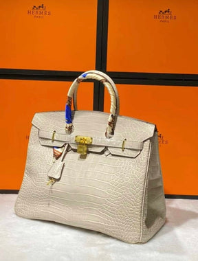 BIRKIN 35 CROCO BEIGE POUR FEMME