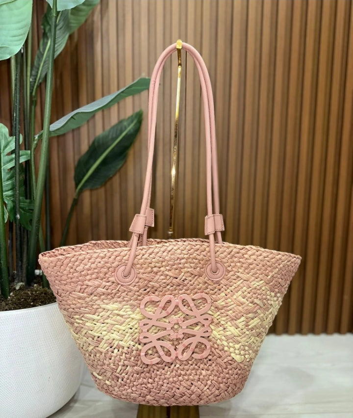 Lôew Sac en paille tressée grande capacité