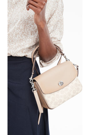 Coach Sac à poignée supérieure Cassie en toile enduite Signature