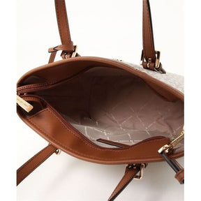 MK Sac MK Jet Set Travel Saffiano Leather - Vanilla beige