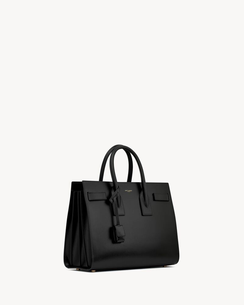 YSL SAC DE JOUR EN CUIR LISSE - SMALL
NOIR
