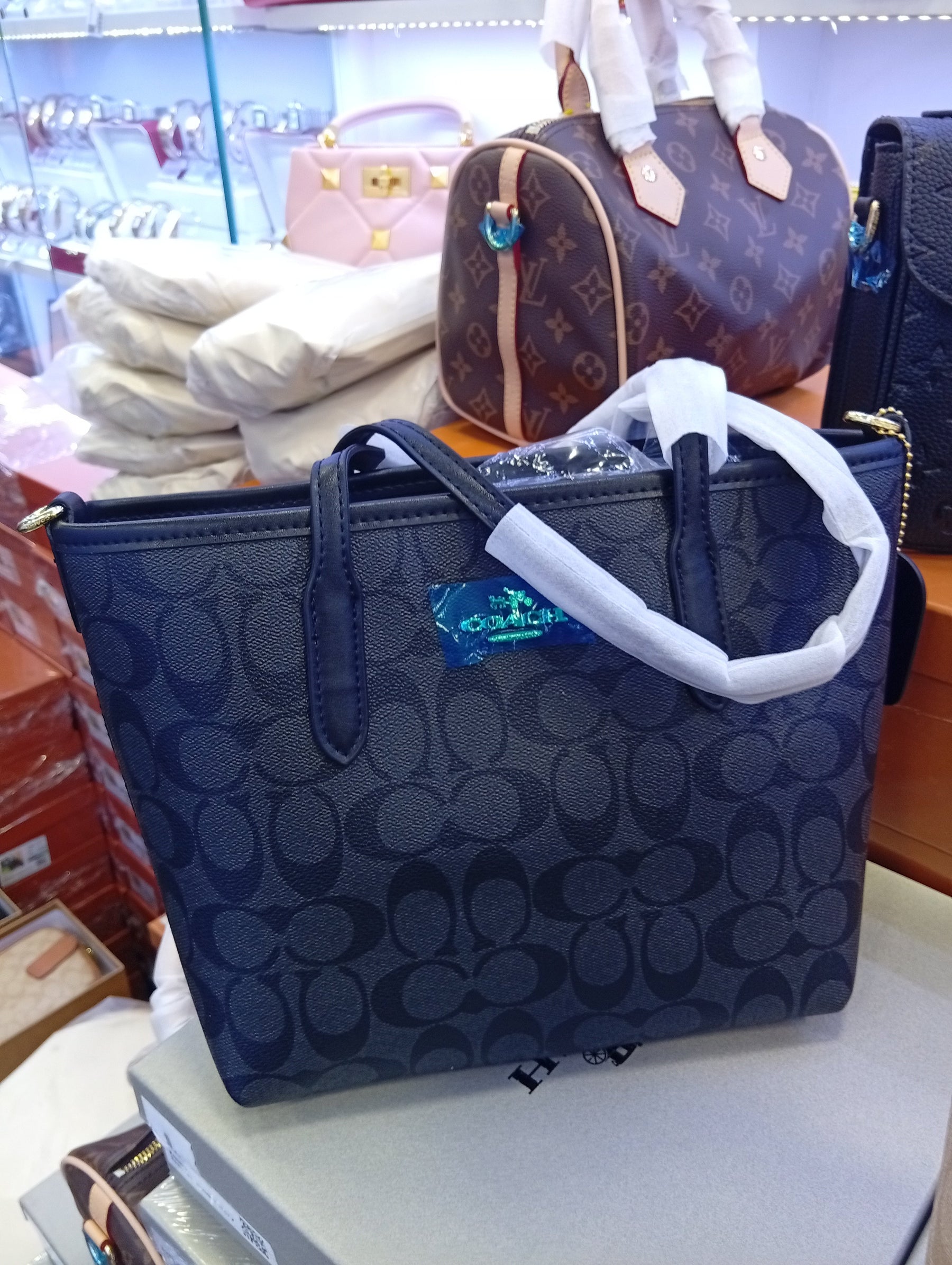 Sac Petit sac fourre-tout de ville en toile signature