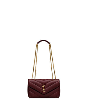 YSL LOULOU SMALL MATELASSÉ
ROUGE CABERNET
