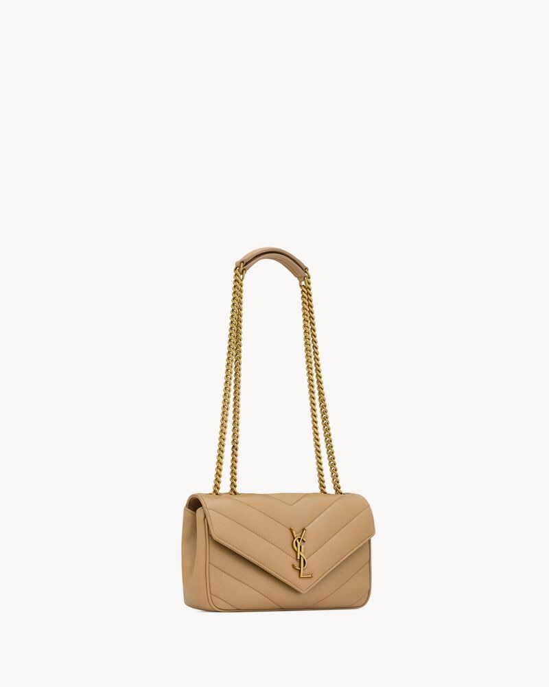 YSL LOULOU SMALL MATELASSÉ
NATURAL TAN