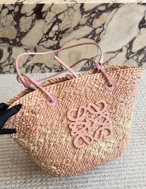 Lôew Sac en paille tressée grande capacité