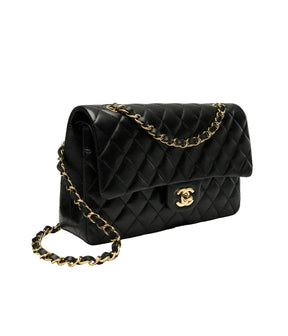 Sac CH@NEL Timeless/Classique en Cuir Noir - 102017