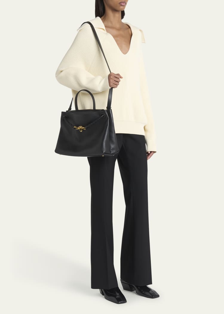 Bottega Vénéta Sac à poignée supérieure en cuir Ciao Ciao de taille moyenne
