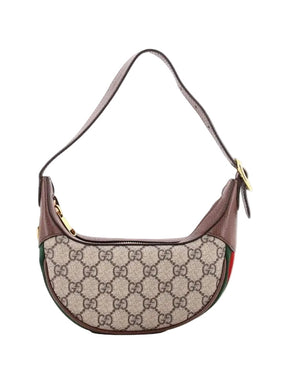 Gucci Sac Ophidia demi-lune en toile enduite GG, mini sac hobo