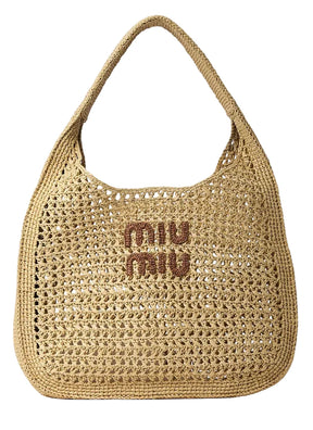 Miû Miû 
Logo Motif Crochet Shoulder Bag