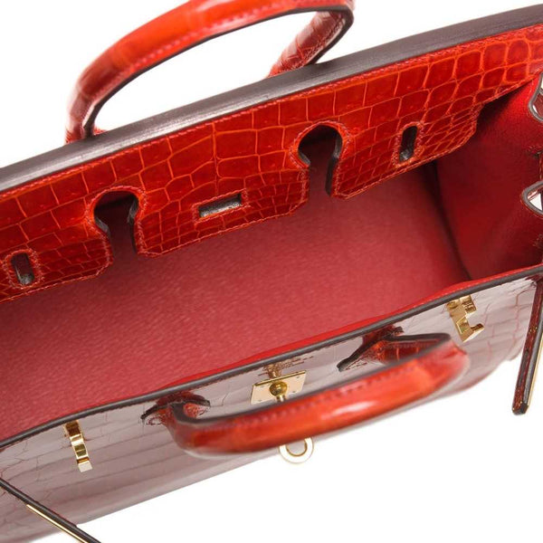BIRKIN 35 HRMS CROCO ROUGE