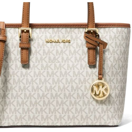 MK Sac MK Jet Set Travel Saffiano Leather - Vanilla beige
